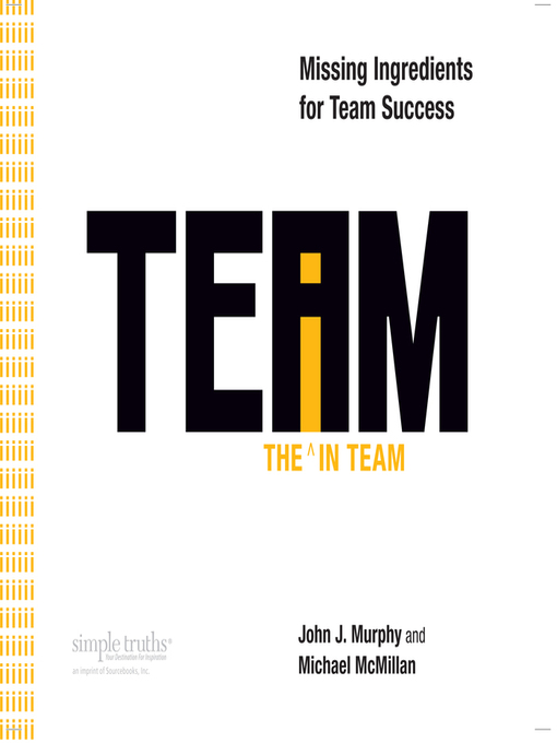 Title details for The I in Team by Michael McMillian - Available
